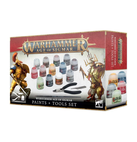 Warhammer Age of Sigmar Paints + Tools Set - Chester Model Centre