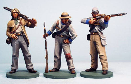 ART. 6033 Confederate Infantry "Sharpshooters" 1863 - 3 Figure Boxed Set - Chester Model Centre
