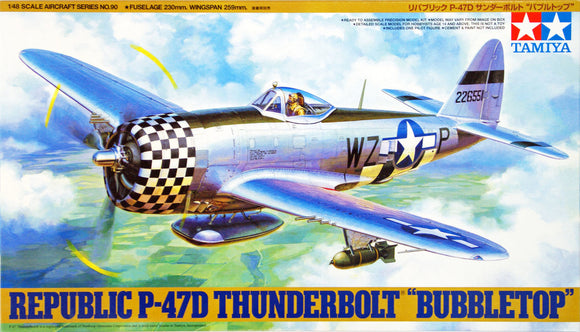 Tamiya 61090 1:48 P-47D Thunderbolt Bubbletop - Chester Model Centre