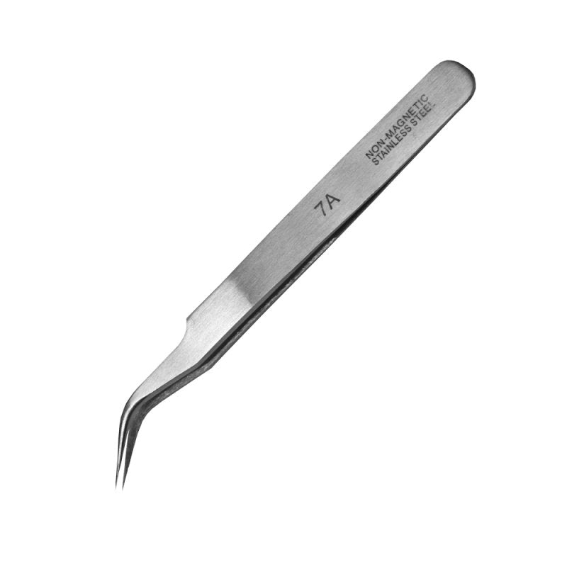 STAINLESS TWEEZER NO 7 CURVED - Chester Model Centre