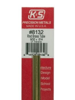 Round Brass Tube 9/32 x .014 - Chester Model Centre