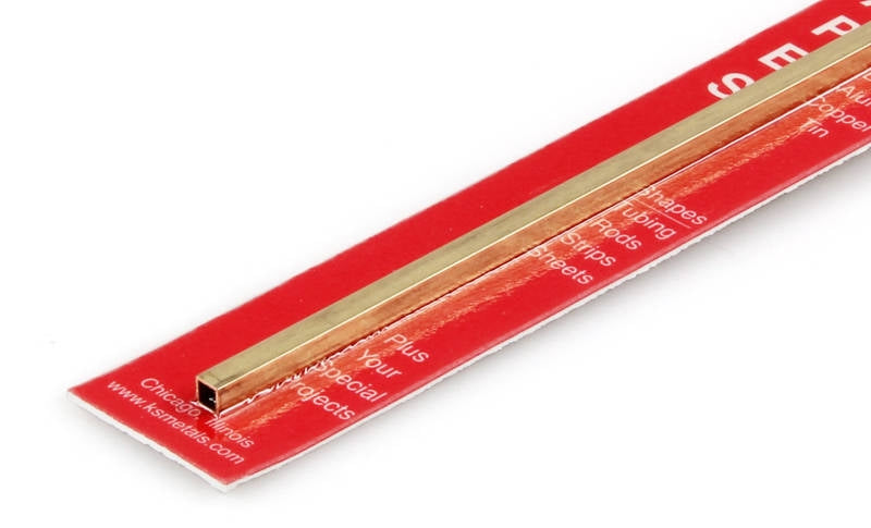 Square Brass Tube 5/32 x .014 - Chester Model Centre