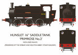 Rapido 903006 - 16″ Hunslet - “Primrose No.2” NCB Lined Black  - DCC Ready - Chester Model Centre