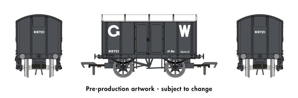 Rapido OO Gauge Wagon 908003 - Iron Mink No.69721- GWR Grey (25
