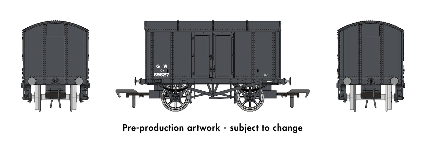 Rapido OO Gauge Wagon 908007 - Iron Mink No.69627- GWR 1937 Grey - Chester Model Centre