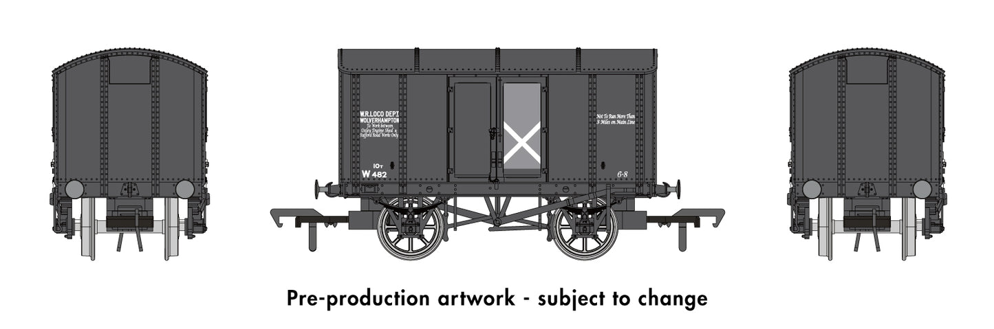 Rapido OO Gauge Wagon 908020 - Iron Mink No.W482 - BR Grey (Loco Dept) - Chester Model Centre