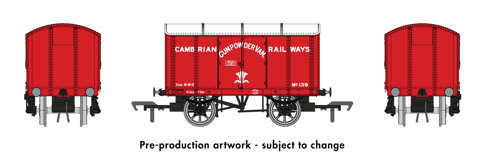 Rapido OO Gauge Wagon 908021 - Iron Mink No.139 - Cambrian Railways - Chester Model Centre