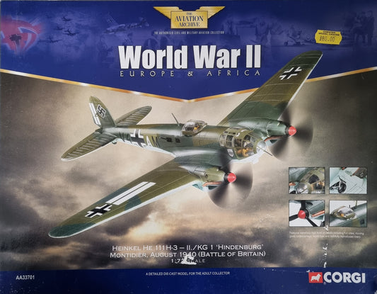 Corgi The Aviation Archive AA33701 1:72 Scale Heinkel He 111 H-3 - Chester Model Centre