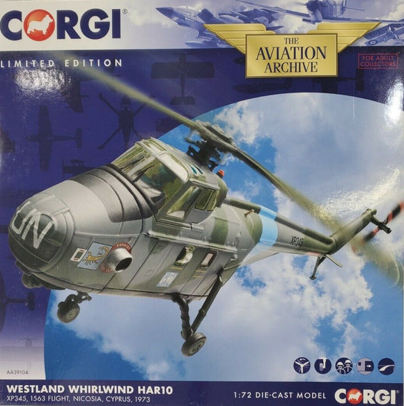 Corgi AA39104 Westland Whirlwind HAR.Mk 10, RAF No.84 Sqn, XP345, RAF Nicosia, Cyprus, 1973 - Chester Model Centre