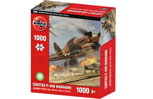 Curtiss P-40B Warhawk Airfix 000 piece Jigsaw Puzzle - Chester Model Centre