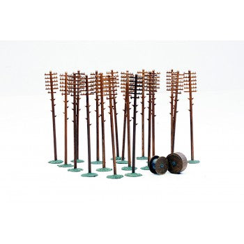 CO24 Telegraph Poles (20 in Pack) - Chester Model Centre