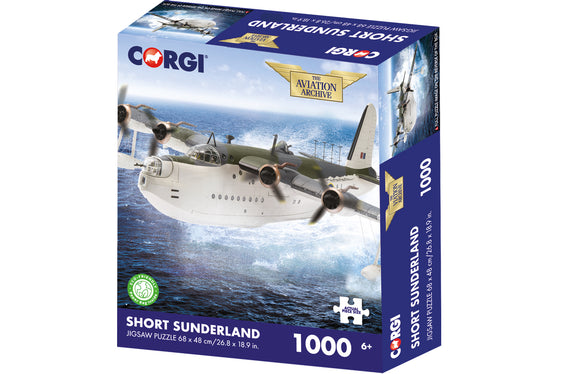 Corgi Short Sunderland 1000 piece 3D Jigsaw Puzzle - Chester Model Centre