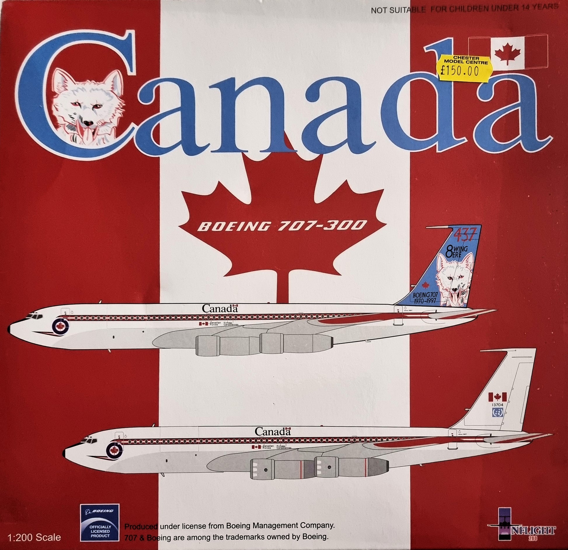 Inflight 200 IF70050 Scale 1:200 Canada Boeing 707-300 - Chester Model Centre
