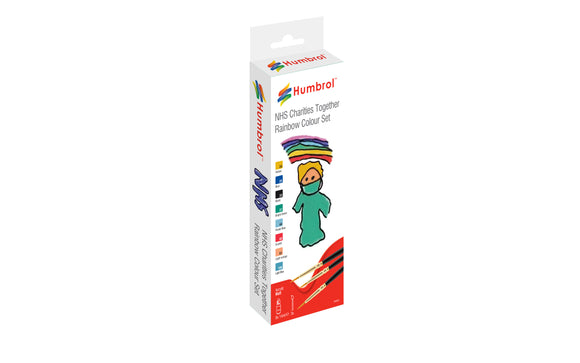 NHS Charities Together Acrylic Dropper Bottle Paint and Brush Set - Chester Model Centre