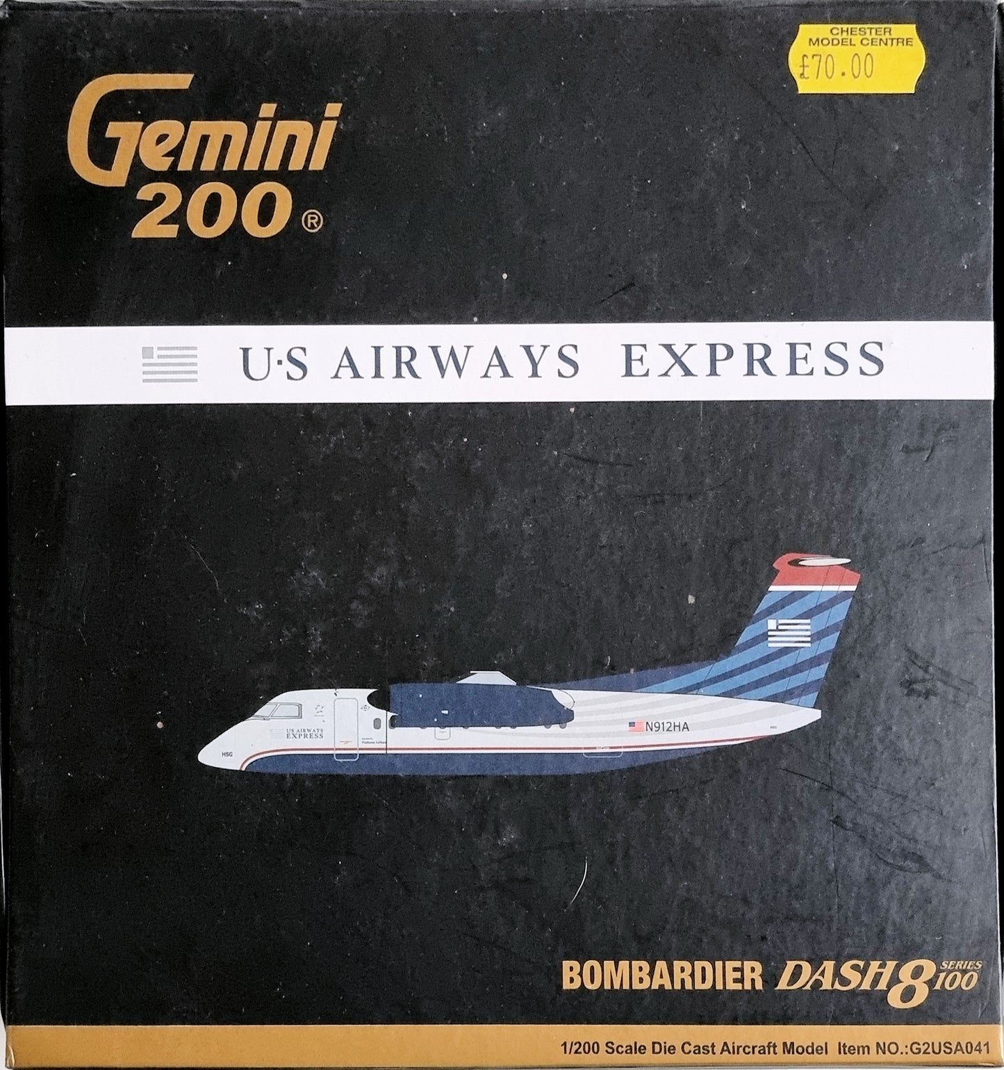 Gemini 200 G2USA041 1:200 Scale Bombardier Dash8 series100 - Chester Model Centre