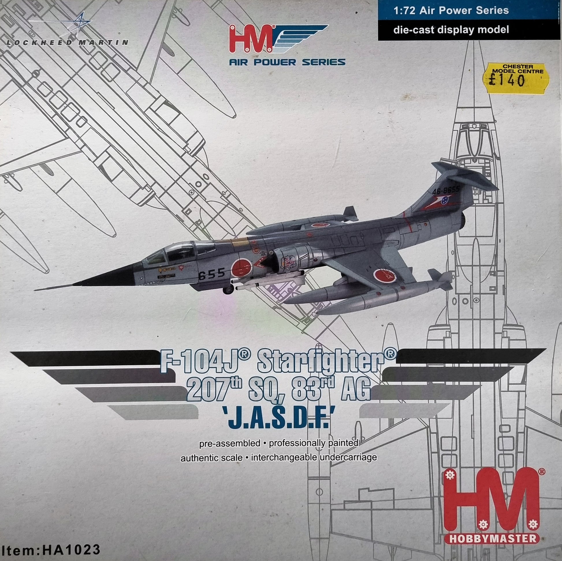 Hobby Master HA1023 1:72 Air Power Series F-104J Starfighter - Chester Model Centre