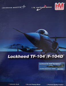 Hobbymaster HA1054 Lockheed TF-104/F104D Lockheed CF-104D Starfighter Canadian Armed Force 104650 - Chester Model Centre