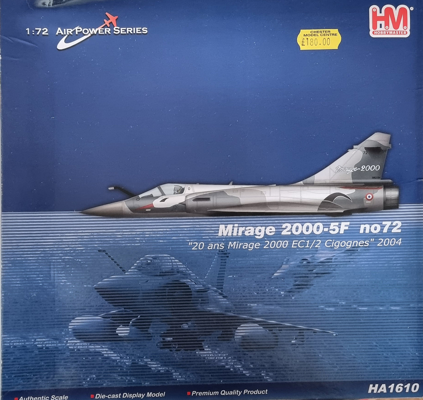 Hobbymaster HA1610  1:72 Mirage 2000-5F No 72 - Chester Model Centre