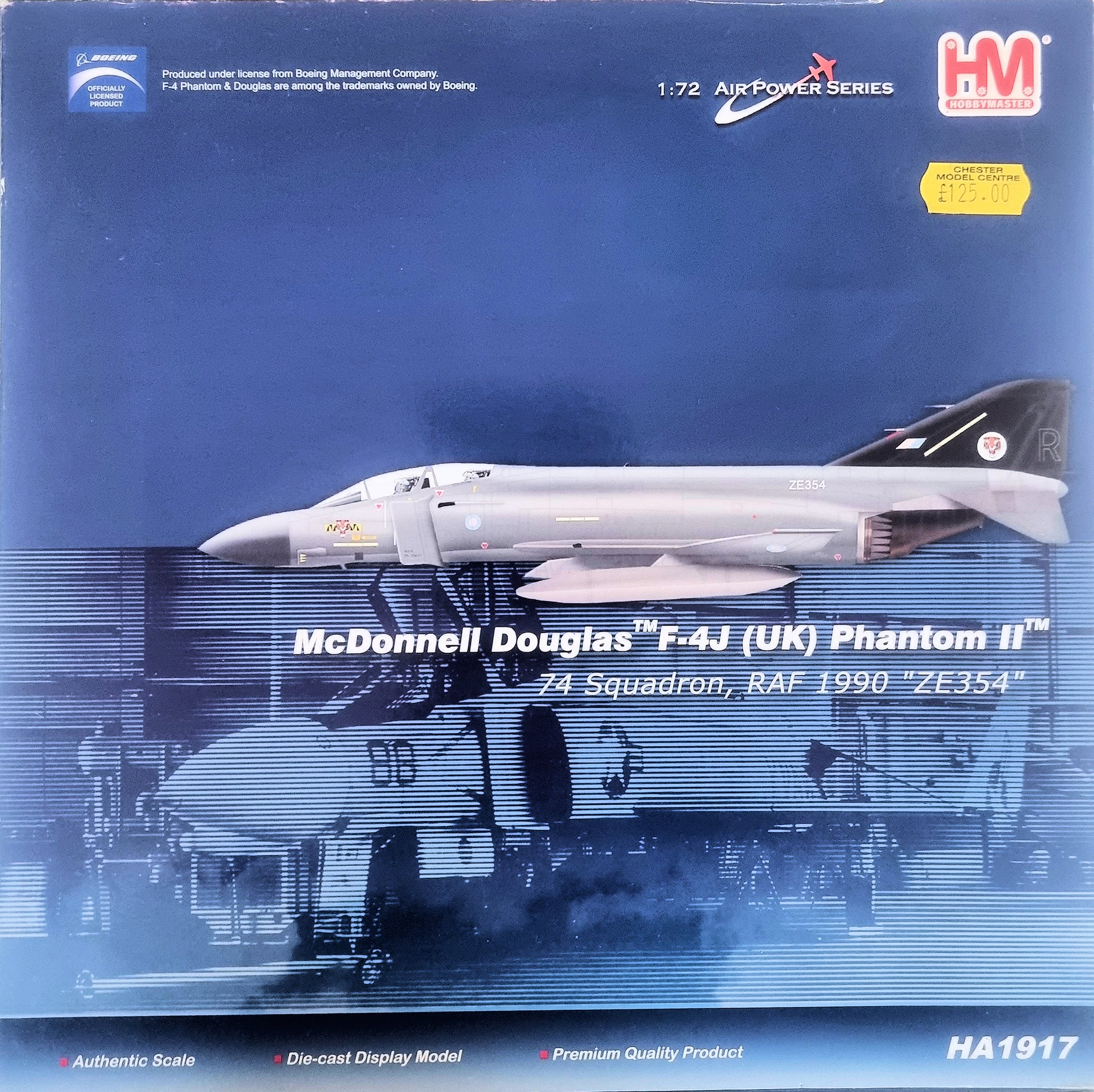 Hobbymaster 1:72 Air Power Series McDonnell Douglas F-4J (UK) Phantom II HA1917 - Chester Model Centre