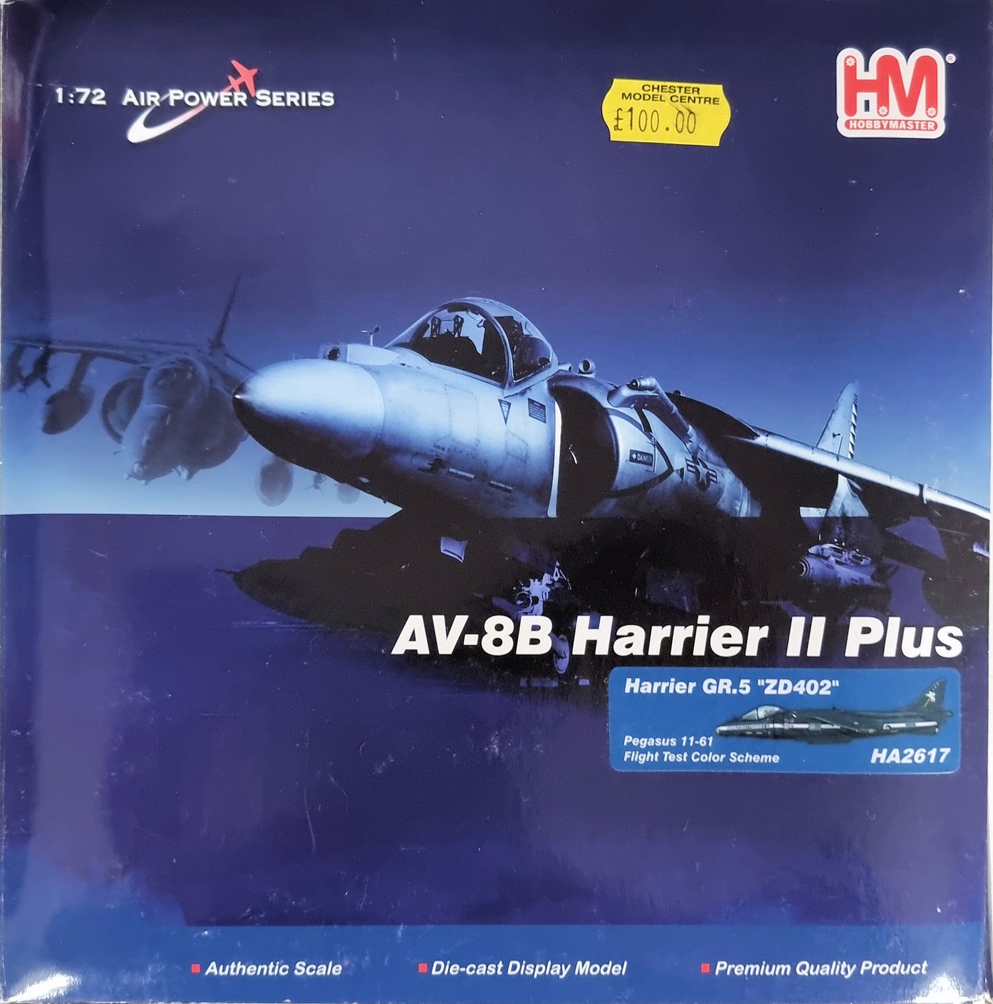 Hobbymaster HA2617 1:72 AV-8B Harrier II Plus - Chester Model Centre