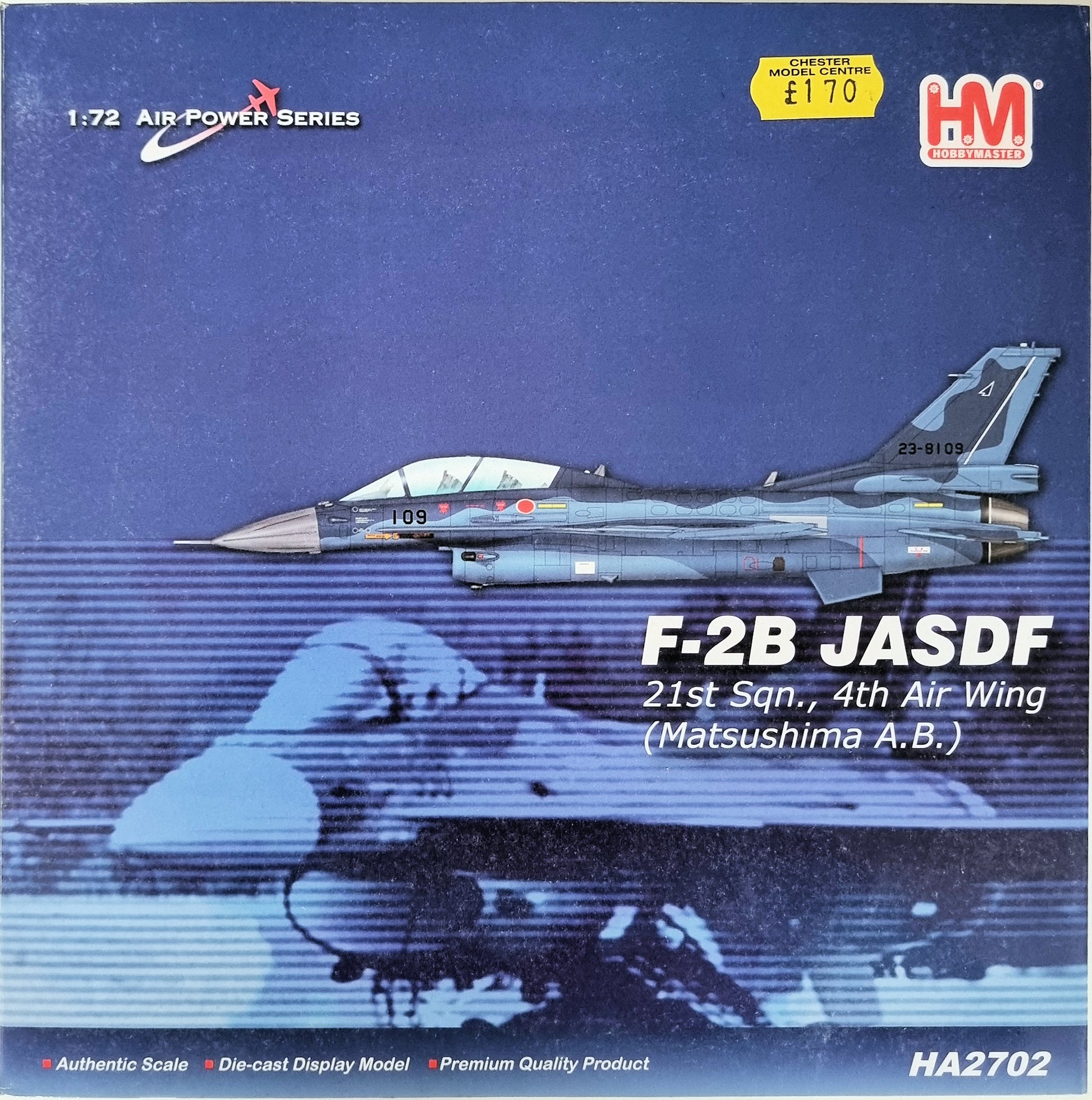 Hobbymaster HA2702 F-2B JASDF 21st Sqn, 4th Air Wing (Matsushima AB) - Chester Model Centre