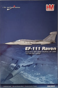 Hobbymaster HA3003 EF-111A Raven42nd ECS, RAF Upper Heyford, UK 1989 "Let'Em Eat Crow" - Chester Model Centre