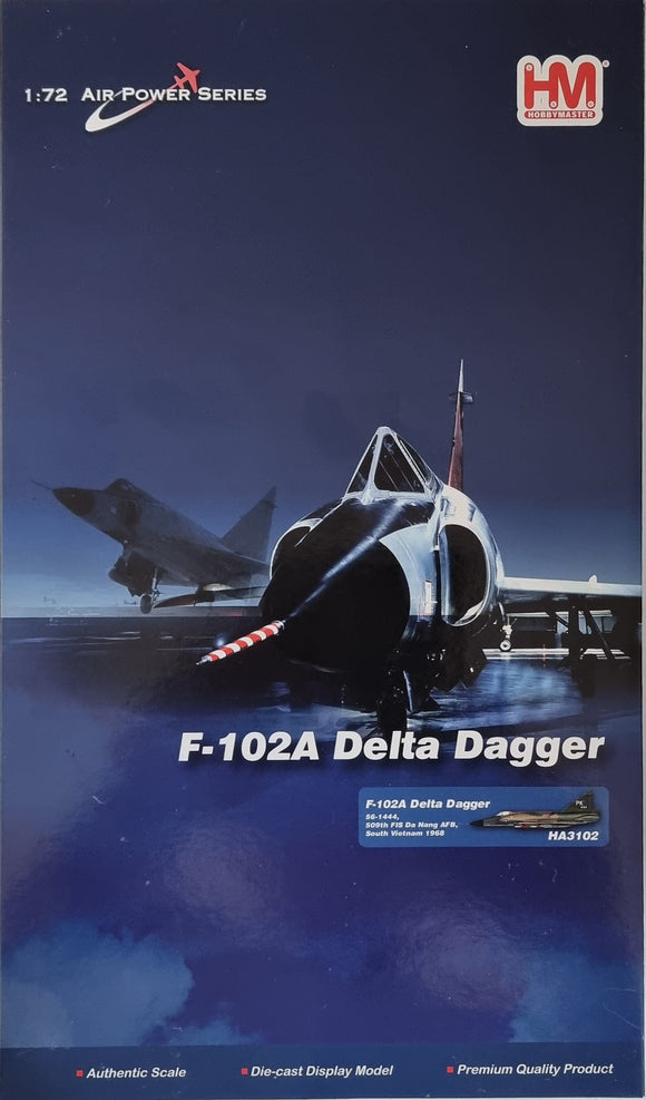Hobbymaster HA3102 F-102A Delta Dagger 56-144 509th FIS Da Nang AFB, South Vietnam 1968 - Chester Model Centre