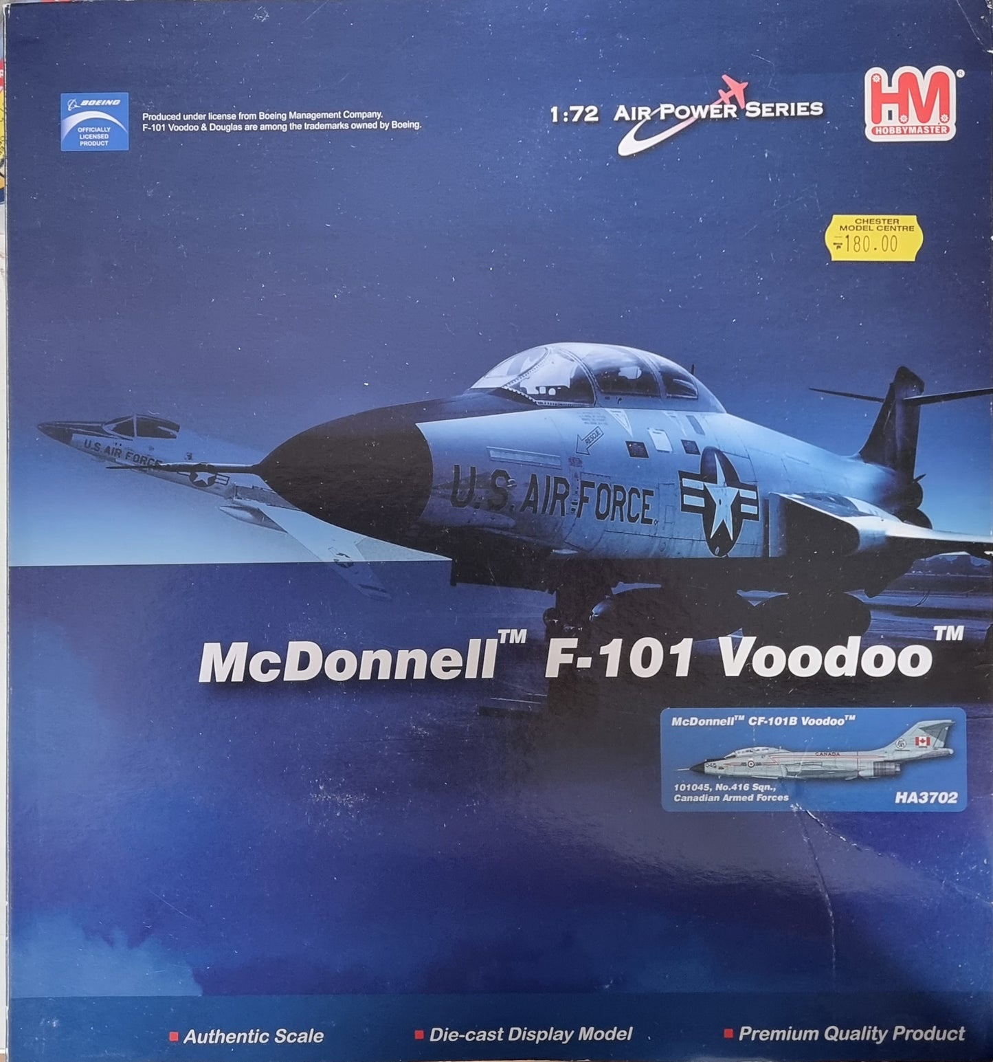 Hobbymaster HA3702 1:72 McDonnell F-101 Voodoo - Chester Model Centre