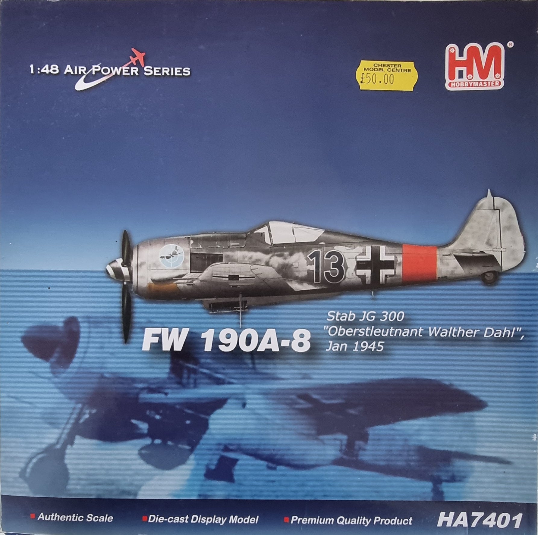 Hobbymaster 1:48 Air Power Series FW-190A-8/R6 HA7411 - Chester Model Centre