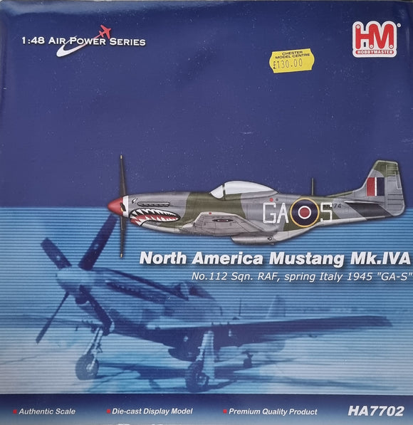 Hobbymaster HA7702 1:48 North American Mustang Mk.IVA - Chester Model Centre