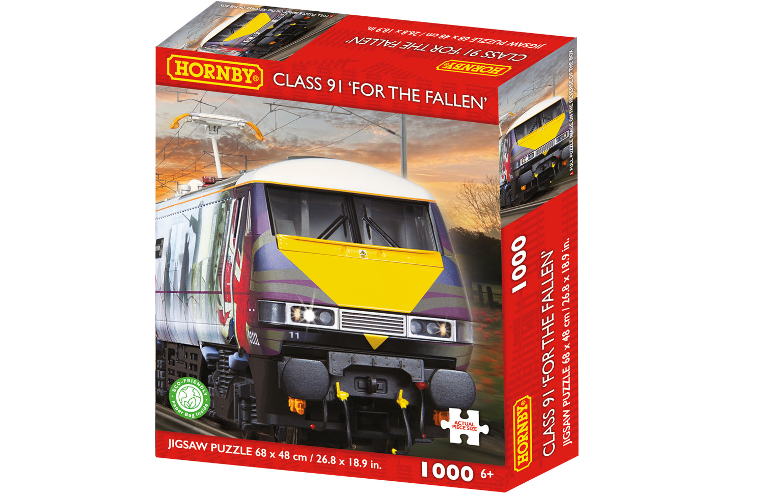 Hornby Class 91 'For the Fallen' 3D 1000 piece Jigsaw Puzzle - Chester Model Centre