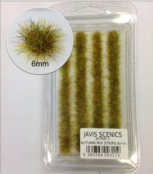 Javis Static Grass Strips - Autumn Mix 6mm - Chester Model Centre
