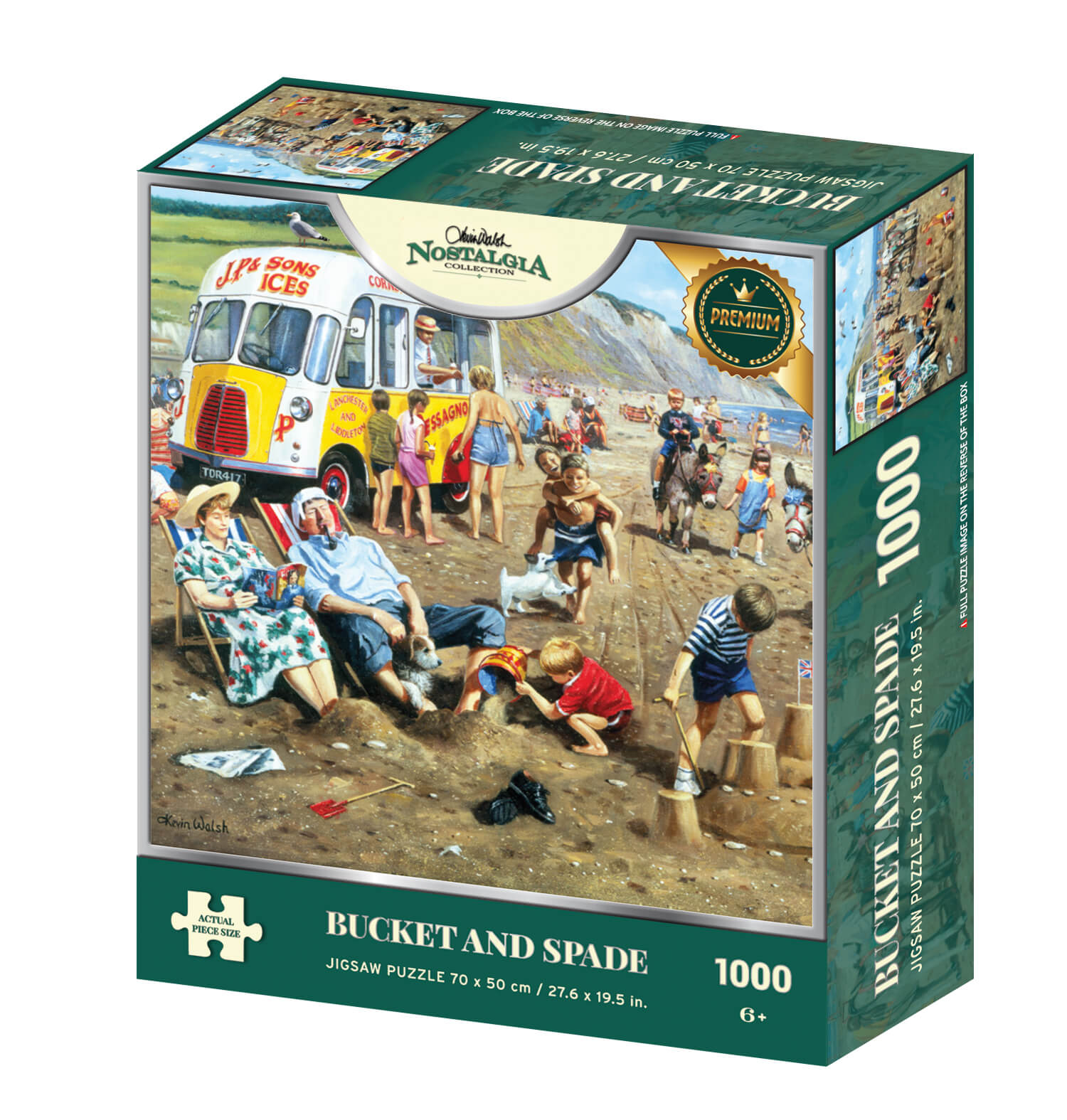 Kevin Walsh Bucket and Spade 1000 piece 3D Jigsaw Puzzle - Chester Model Centre