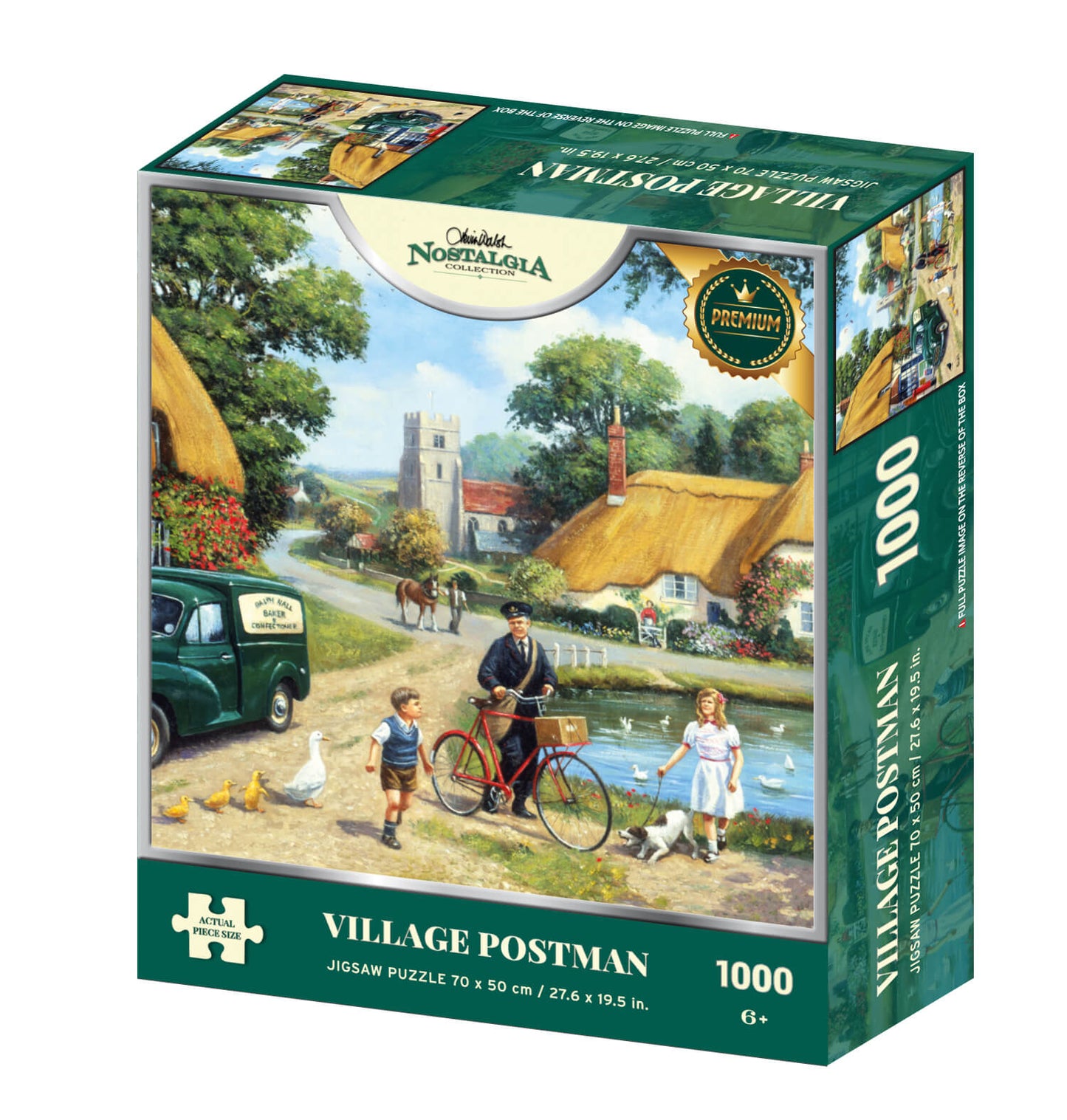 Kevin Walsh Village Postman 1000 piece 3D Jigsaw Puzzle - Chester Model Centre