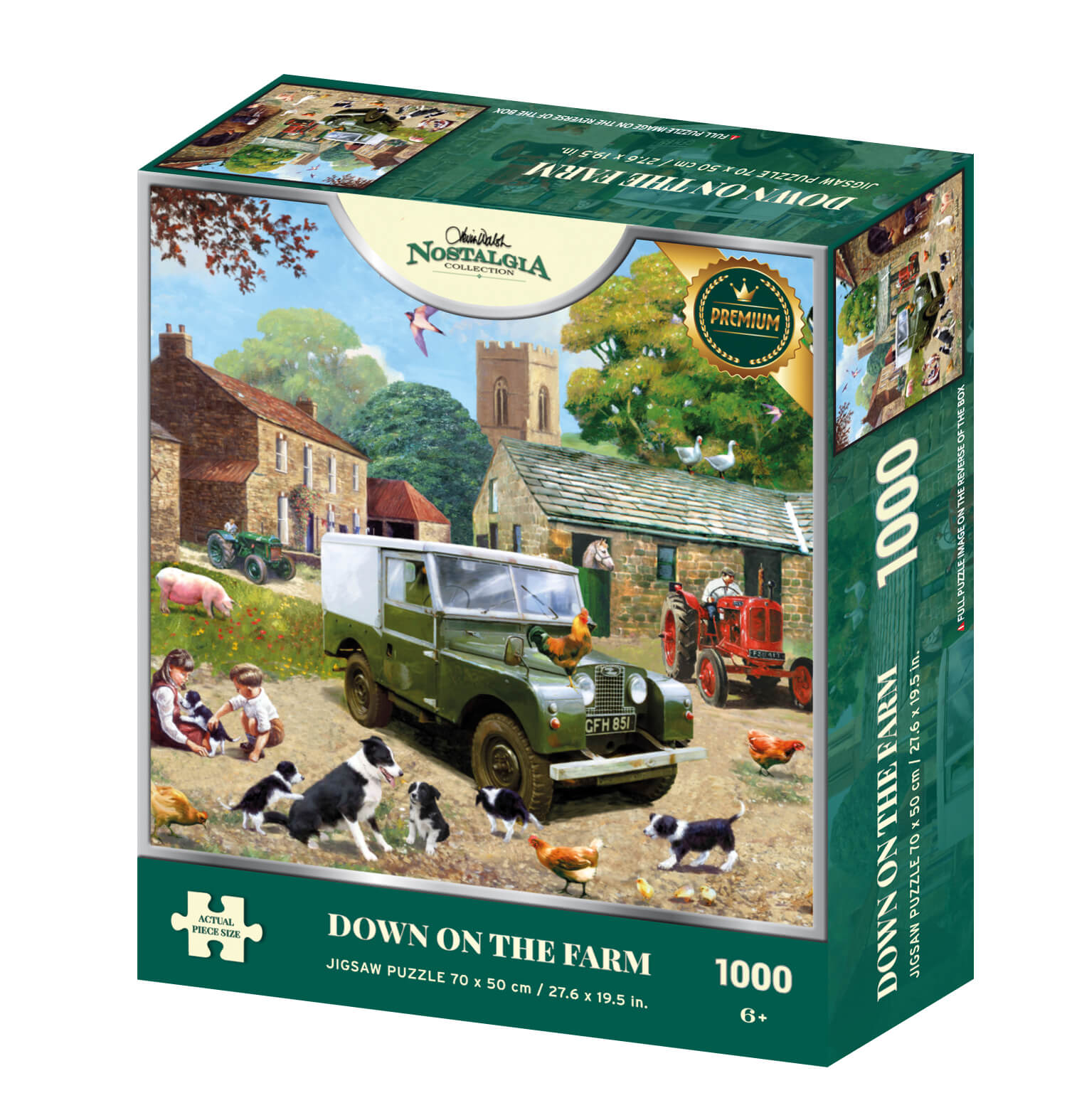 Kevin Walsh Down on the Farm 1000 piece 3D Jigsaw Puzzle - Chester Model Centre