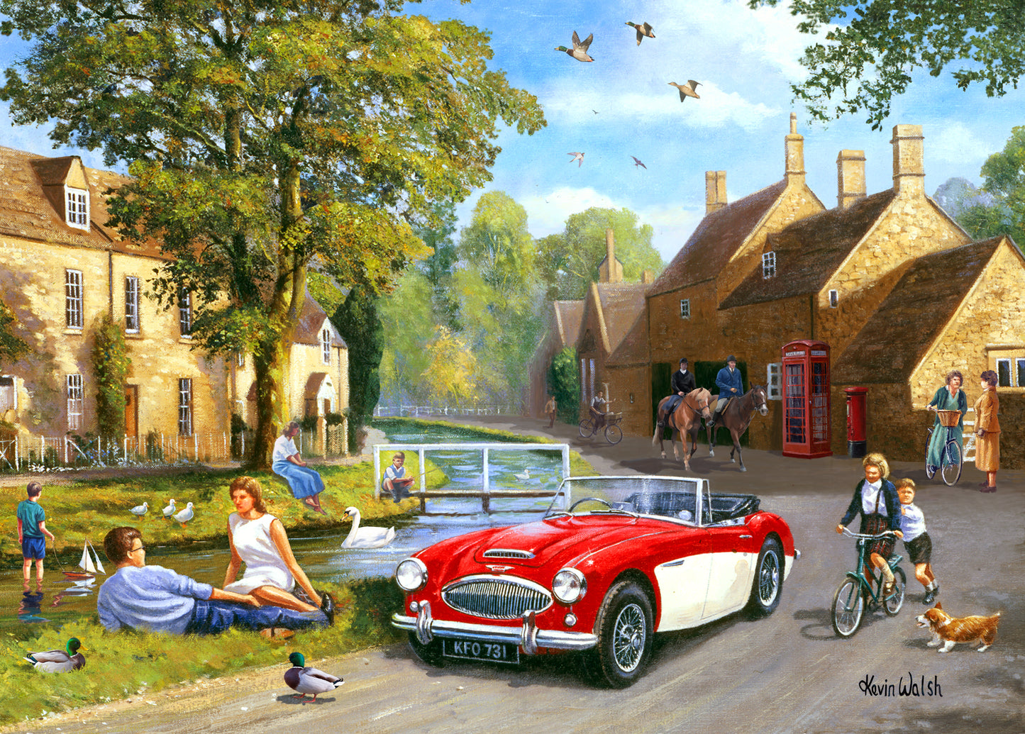 Kevin Walsh Cotswold Village 1000 piece 3D Jigsaw Puzzle - Chester Model Centre