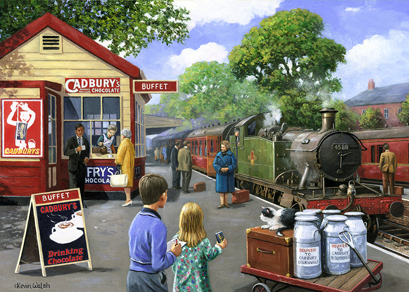 Kevin Walsh Station Buffet 1000 piece 3D Jigsaw Puzzle - Chester Model Centre