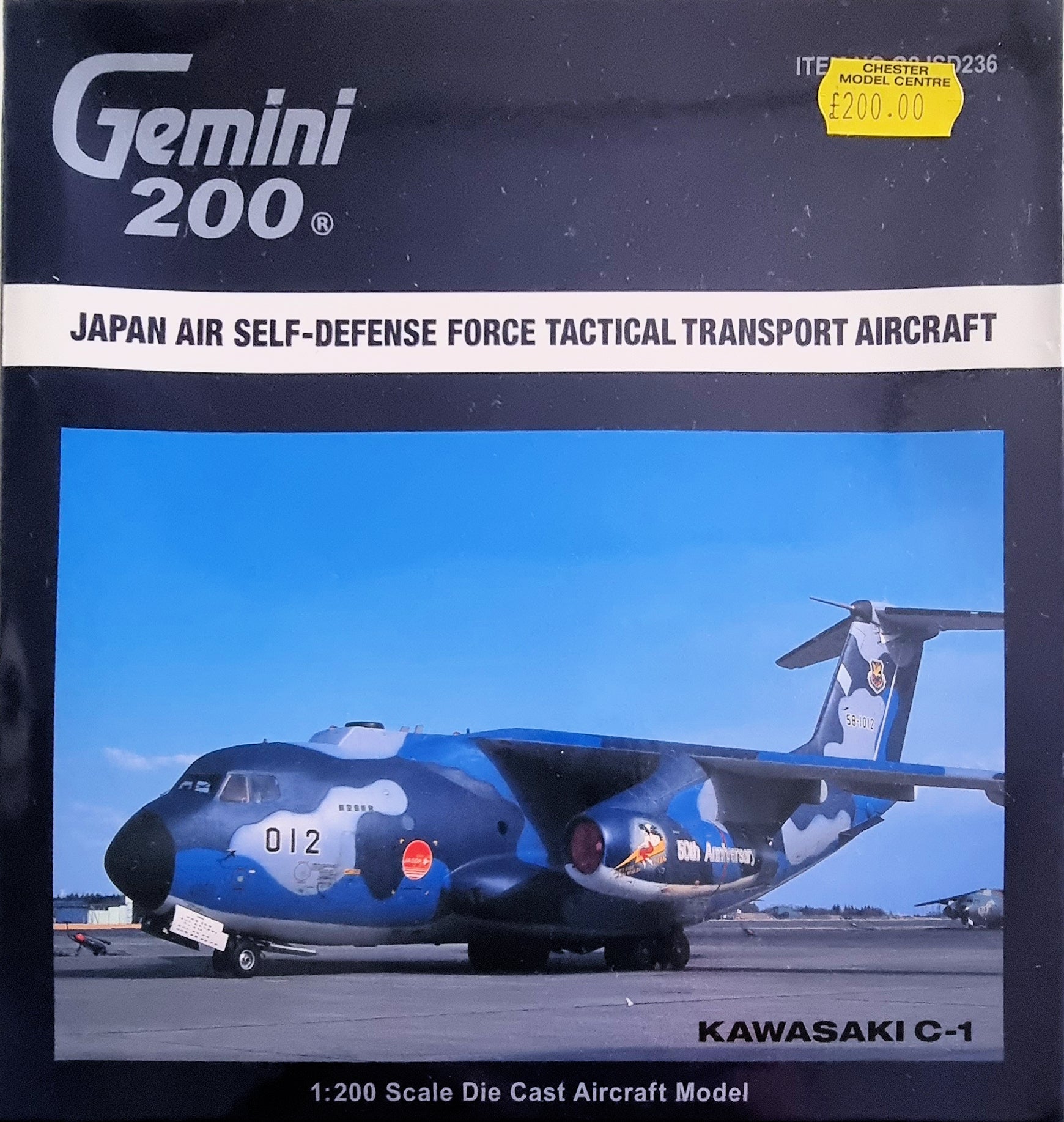 Gemini 200 G2JSD236 1:200 Scale Japan Air Self-Defence Force Tactical Transport Aircraft - Chester Model Centre
