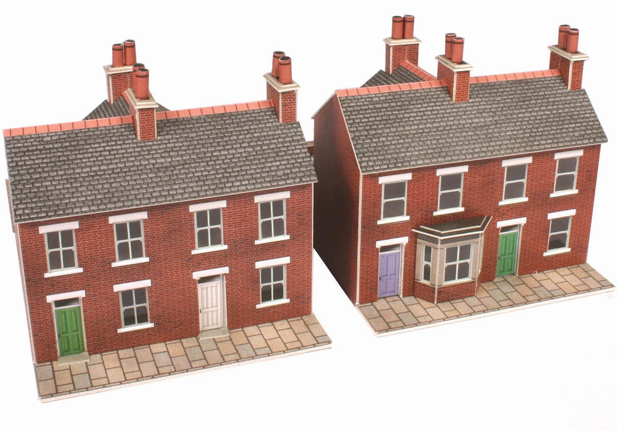 PN103 N Gauge Red Brick Terraced House - Chester Model Centre