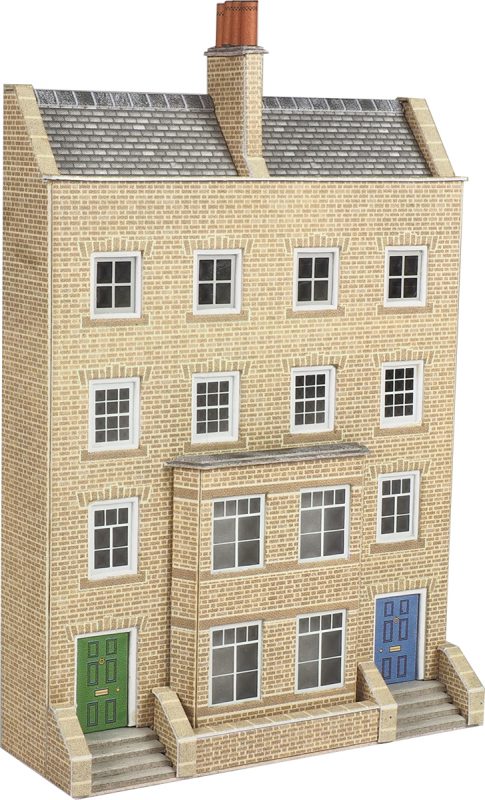 PN973 N SCALE LOW RELIEF GEORGIAN TOWN HOUSE - Chester Model Centre