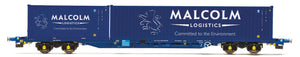 Hornby R60133 Malcolm Rail, KFA Container Wagon with 1 x 20' & 1 x 40' Containers - Era 11 - Chester Model Centre
