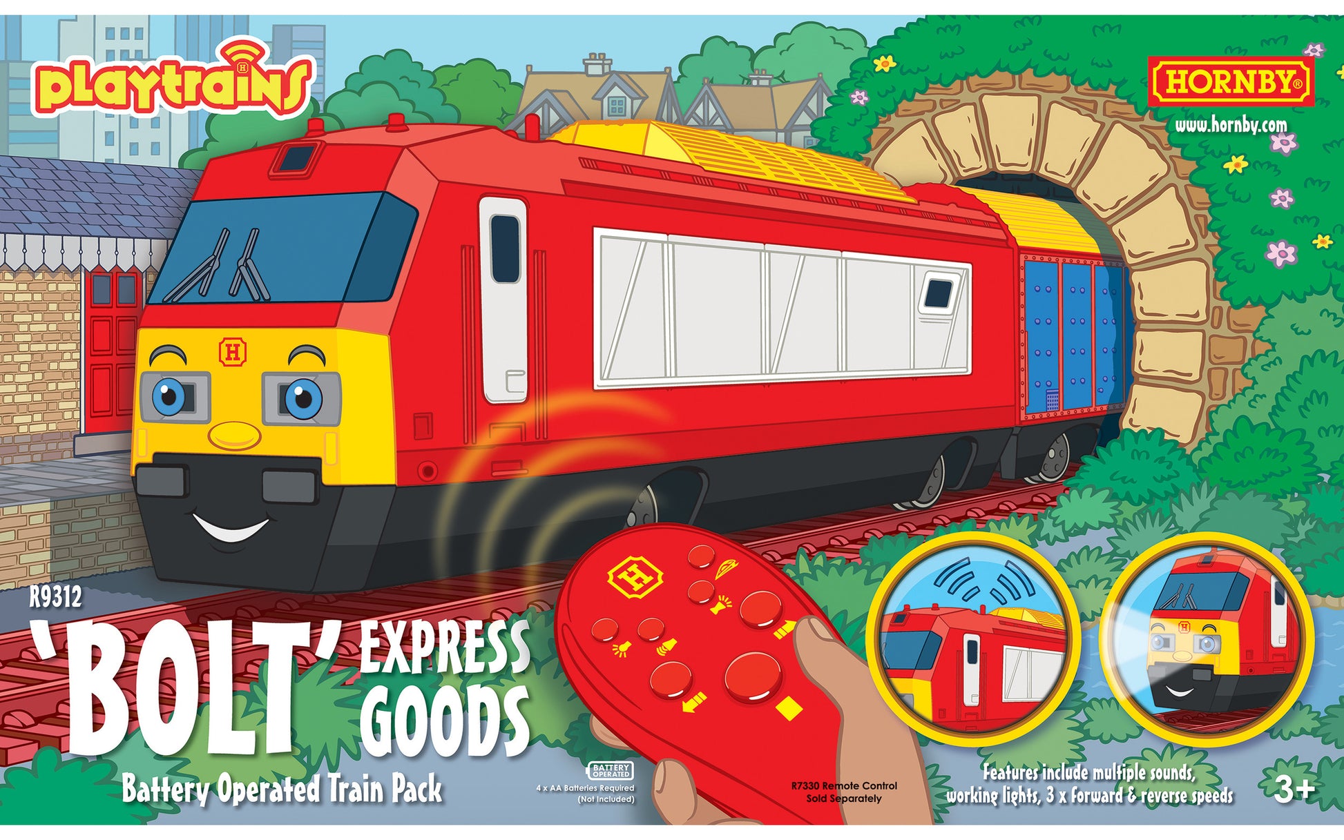 Hornby R9312  - Bolt Express Goods Battery Operated Train Pack - Chester Model Centre