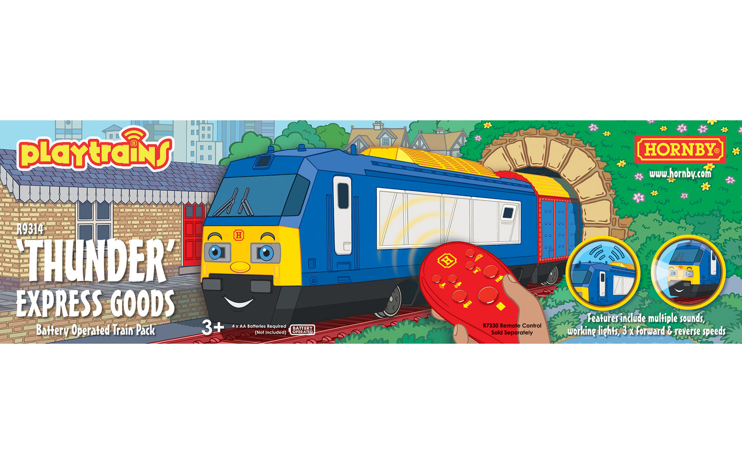 Hornby R9314 Playtrains - Thunder Express Goods Battery Operated Train Pack - Chester Model Centre