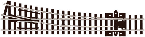 Medium Radius R/H Turnout Electrofrog - Chester Model Centre