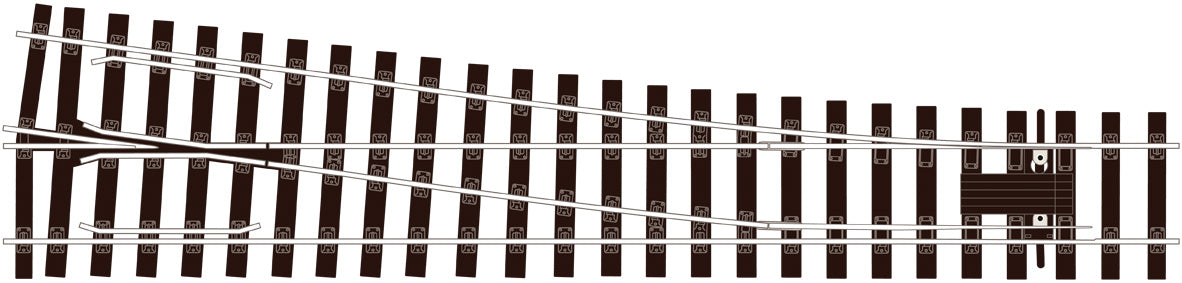 Medium Radius (1828mm 72”) Turnout R/H Electrofrog - Chester Model Centre