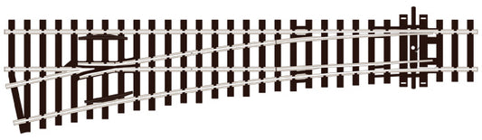 Medium Radius L/H Turnout Electrofrog - Chester Model Centre