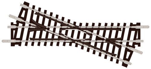 Left Hand Crossing 22.5°angle - Chester Model Centre