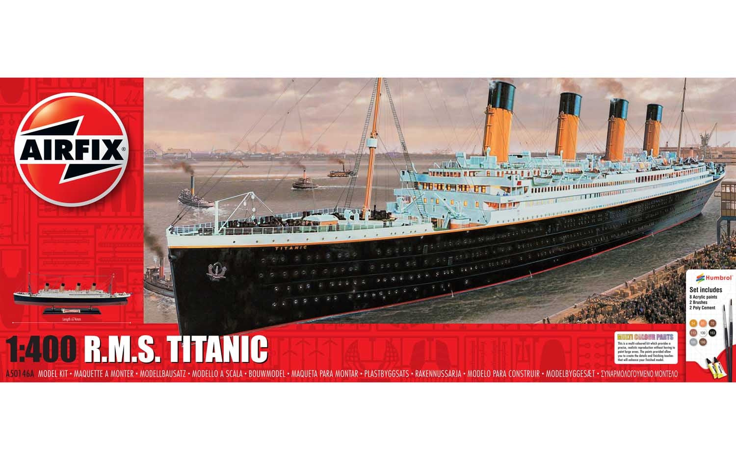 RMS Titanic Gift Set 1:400 - Chester Model Centre