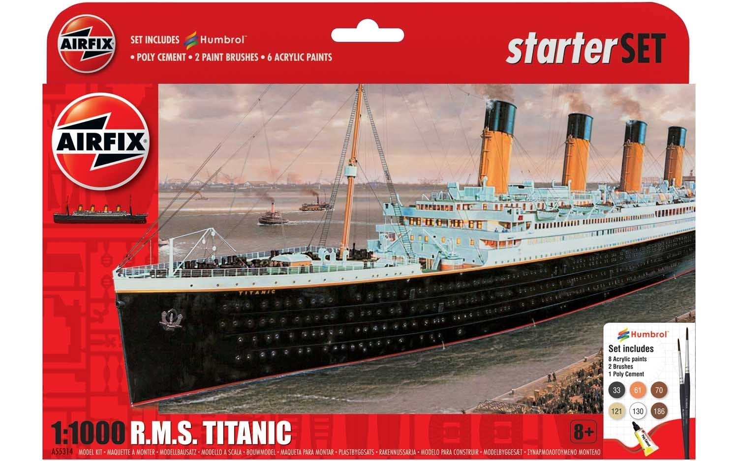 R.M.S. Titanic 1:1000 Starter Set - Chester Model Centre