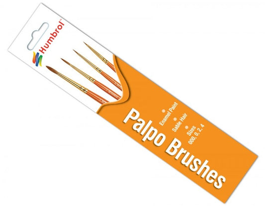 Palpo Brush Pack 000  0  2  4 - Chester Model Centre